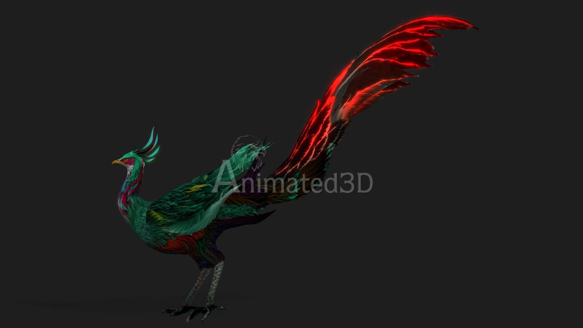 Phoenix A2 Animated - 3D Model by Animated3d