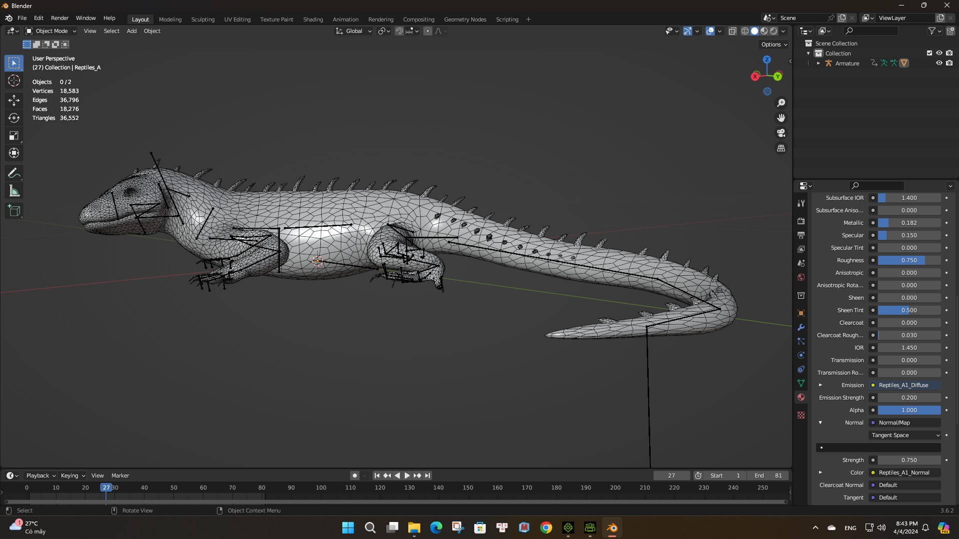 Reptiles-A1-Animated 3D Model by Animated3d