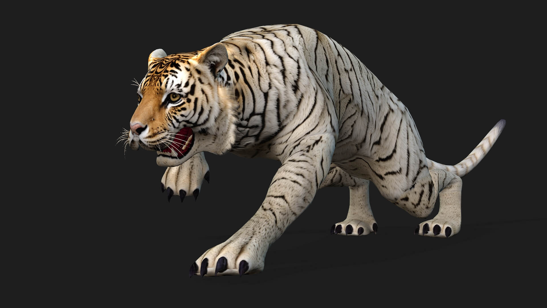 Tiger A1 Animated - 3D Model by Animated3d