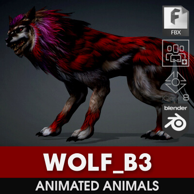 Wolf-B3-Animated by Animated3d