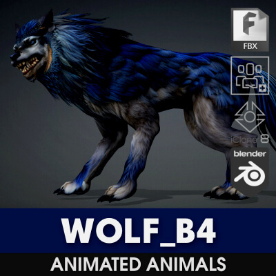 Wolf-B4-Animated by Animated3d