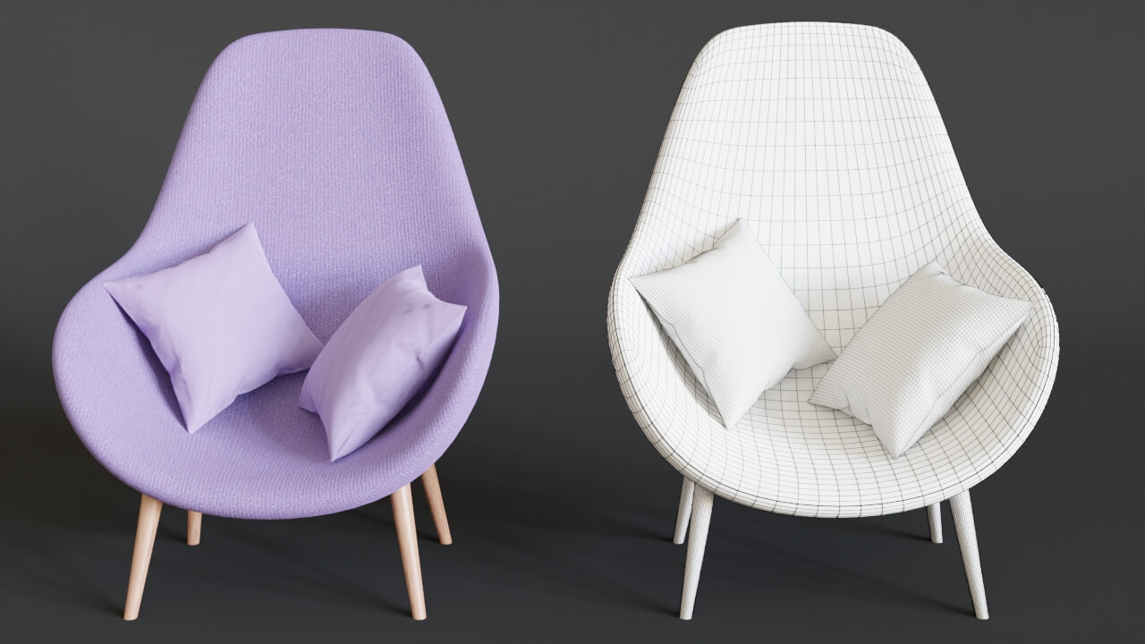 Chair PBR Multiple Colors - Free 3D Model by animatedheaven
