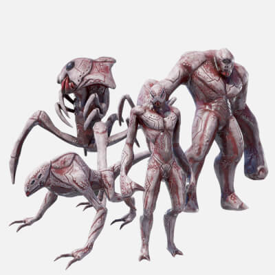 Alien creature collection by AnimaZ