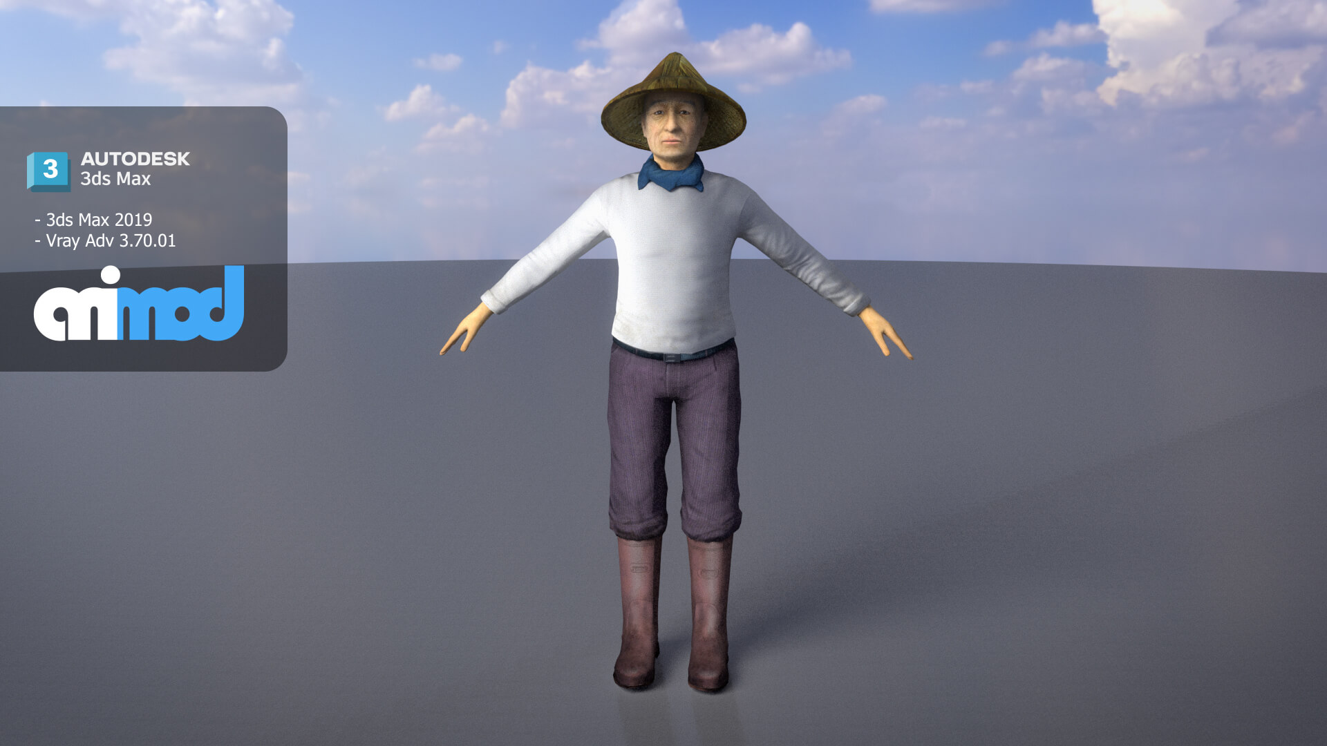 Character Farmer - 3D Model by animod