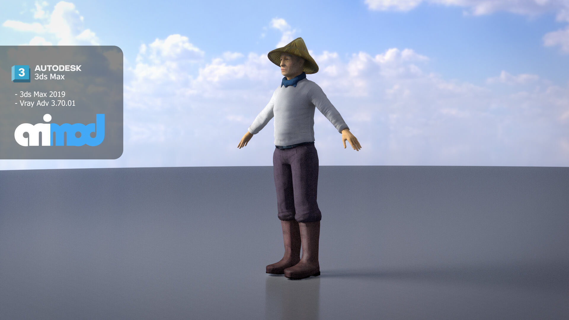 Character Farmer - 3D Model by animod