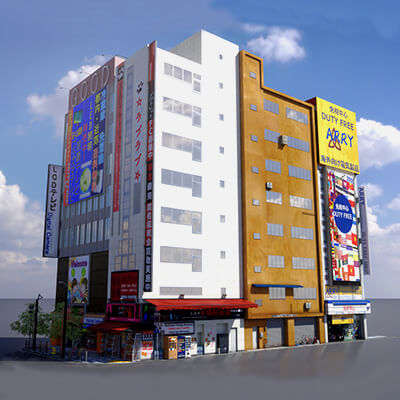 Japanese Streetscape Akihabara 0005 - 3D Model by animod