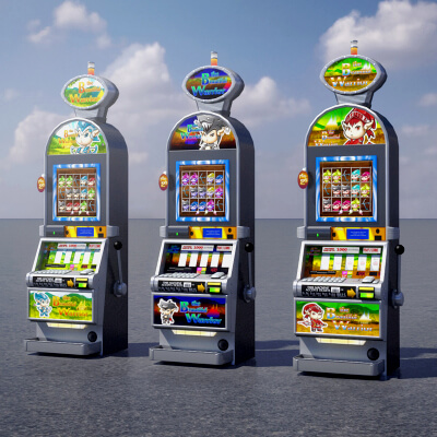 Slot Bot Machine Slot Machine 0001 - 3D Model by animod