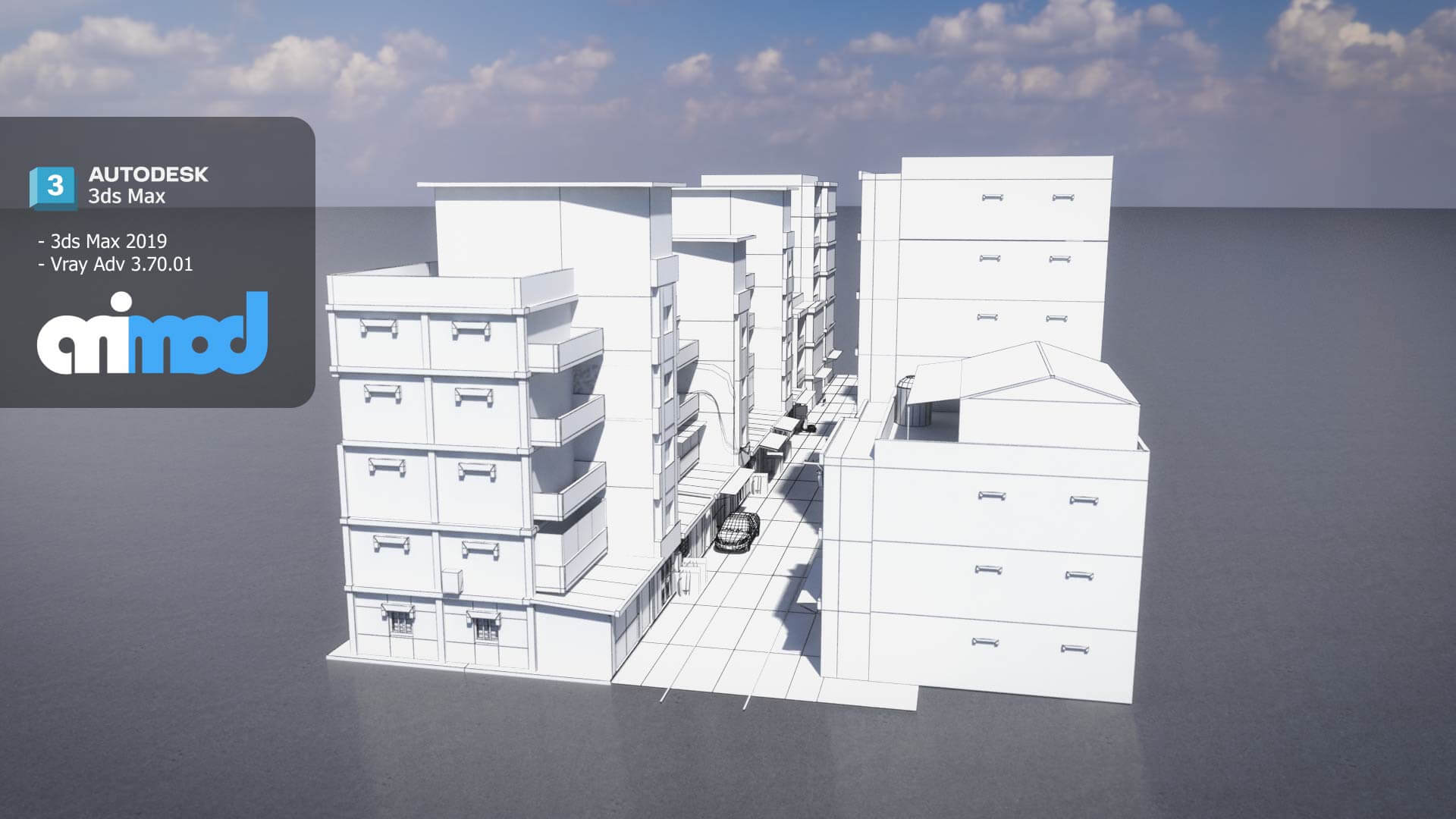 Tw Street 004 - 3D Model by animod