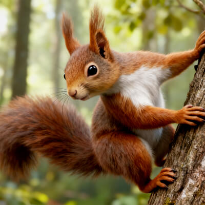Rigged Red Squirrel with 4K Textures and Animations - 3D Model by ...