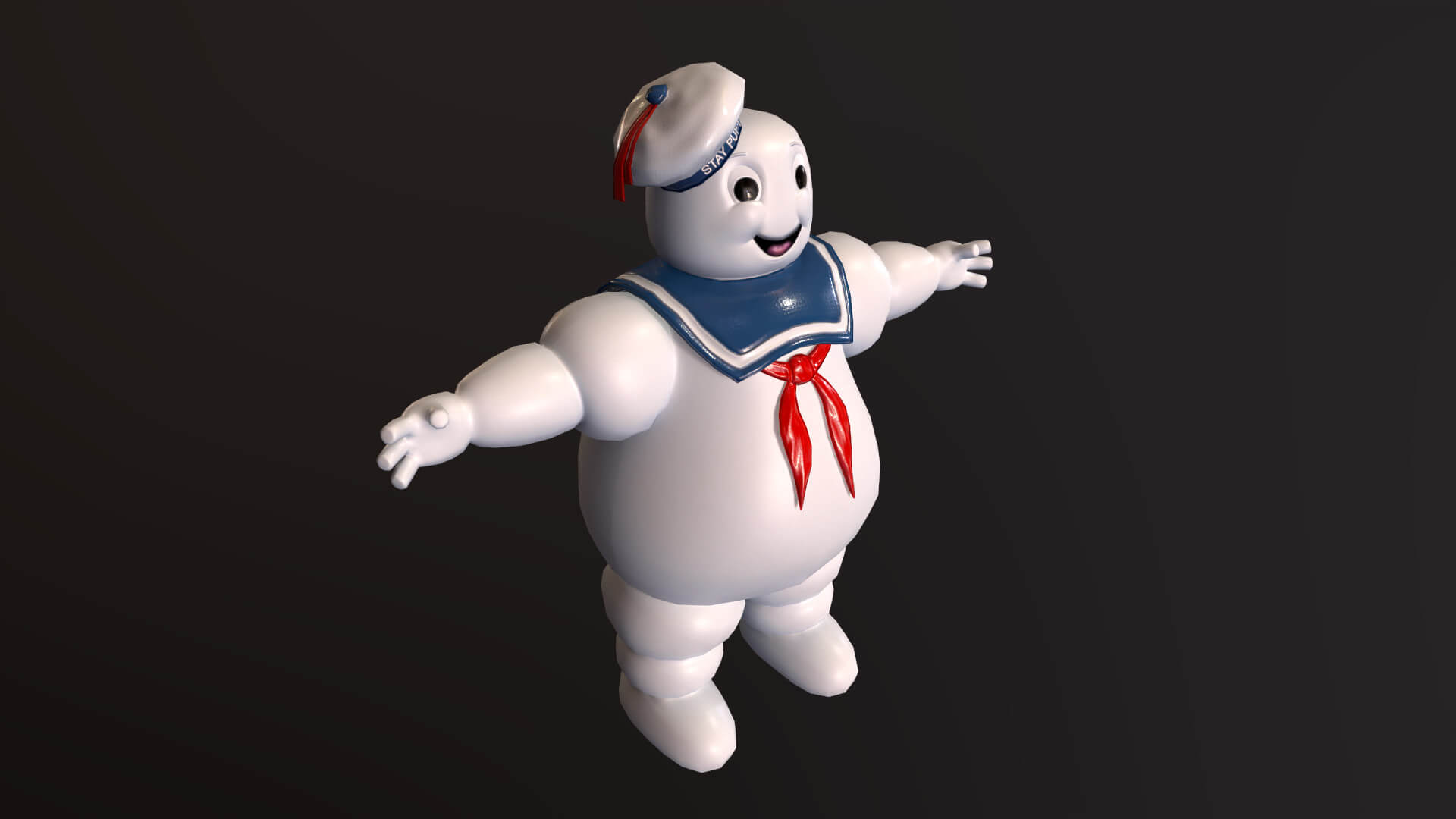 Marshmallow Man Staypuft 3D Model by annalev