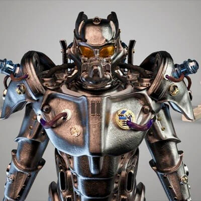 Enclave Amour Fallout 4 Robot - 3D Model by annwilde88