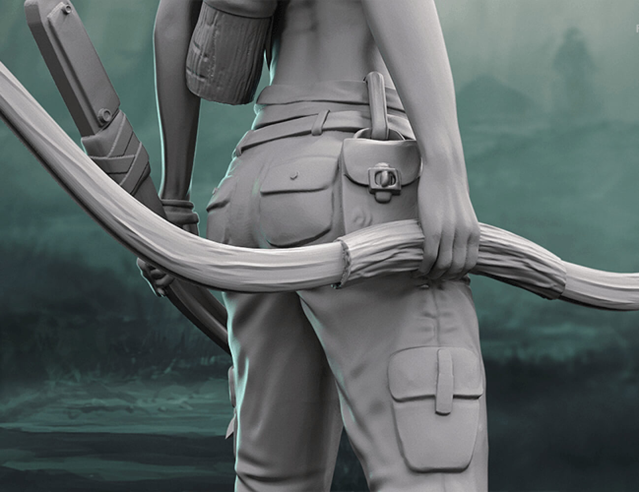 Lara Croft 3D Model Ready to Print by annwilde88