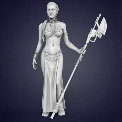 Princess Leia - 3D Model by annwilde88