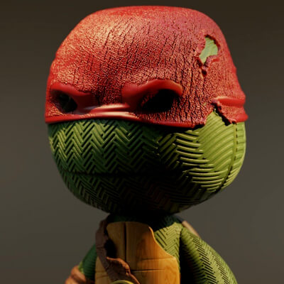 Raphael Teenage Mutant Ninja Turtle - 3D Model by annwilde88