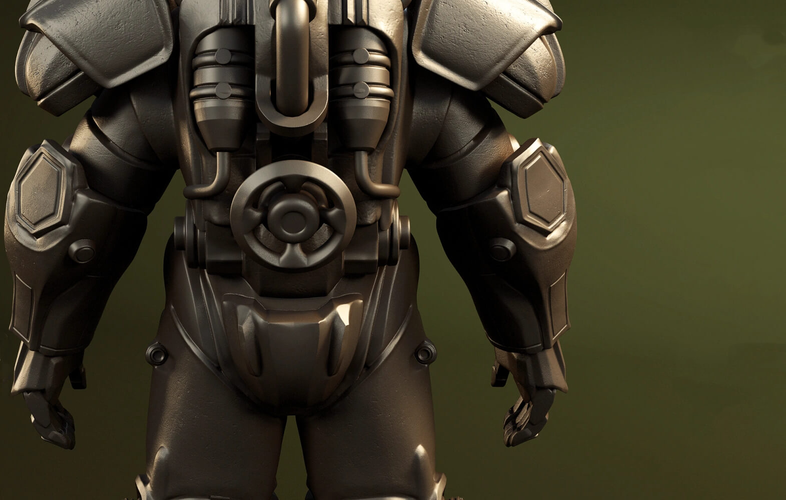 T-60 Power Armor 3D Model Static Figure by annwilde88