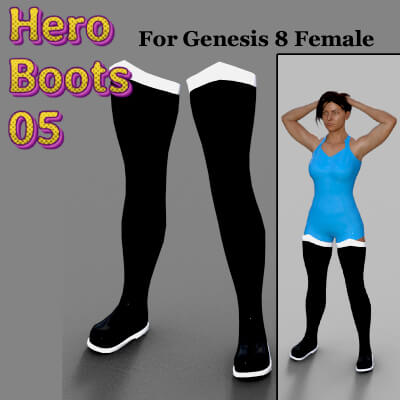 Hero Boots 05 for G8F