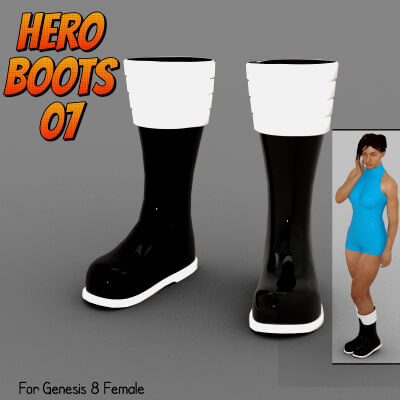 Hero Boots 07 for G8F