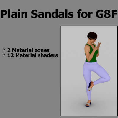 Plain Sandals for G8F