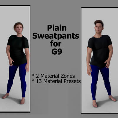 Plain Sweatpants 01 for G9