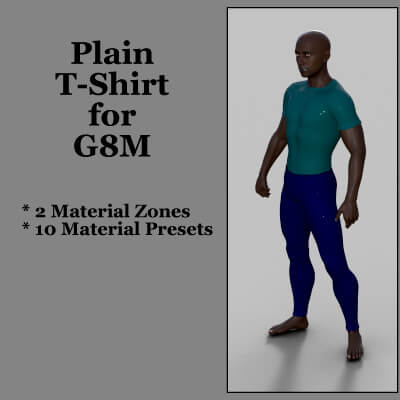 Plain T-Shirt for G8M