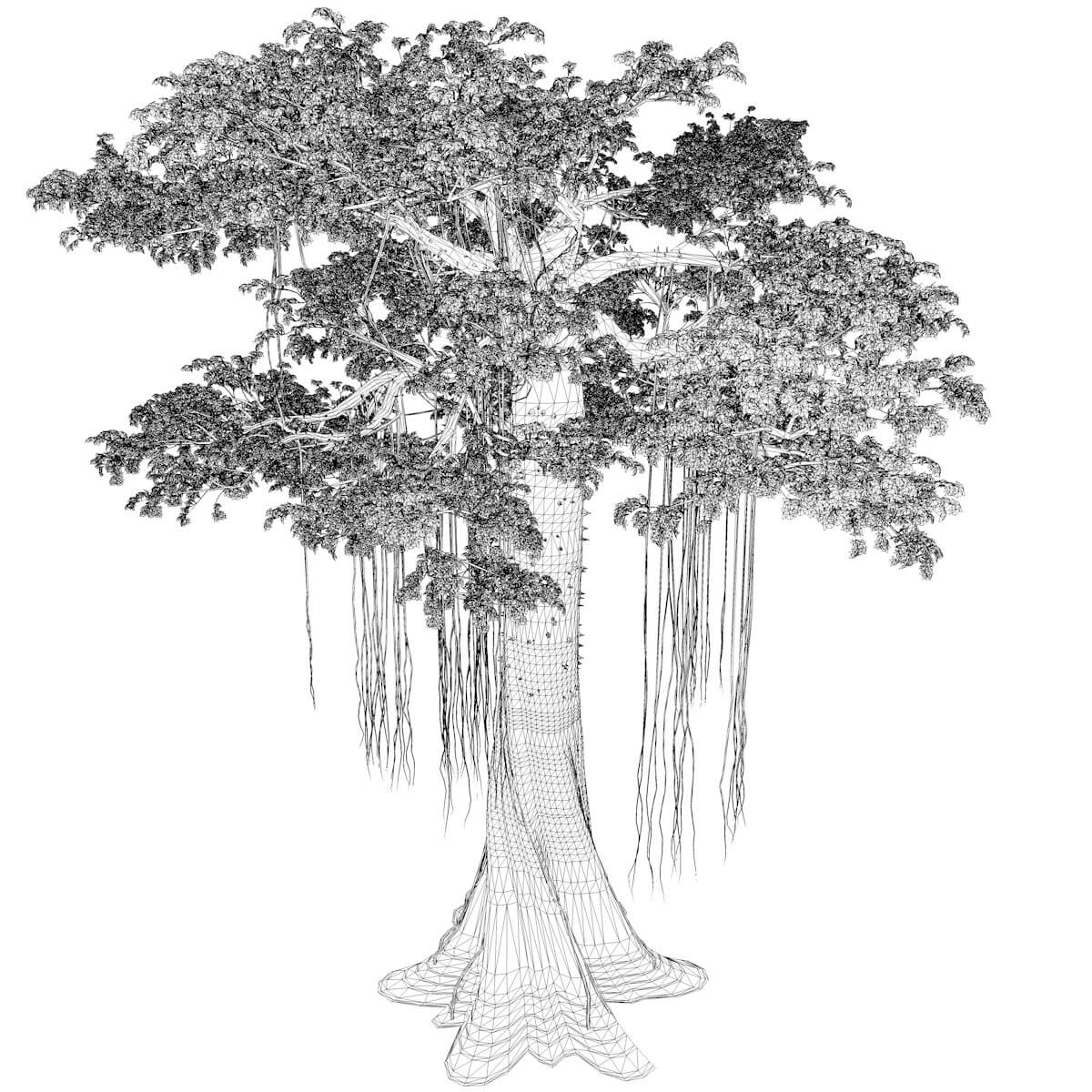 Kapok Tree 08 3D Model by AntonioKowatsch