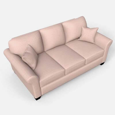 Presley Fabric 3 Seater Sofa