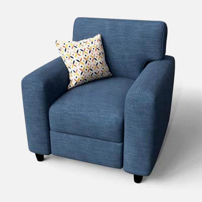 Fabric Blue Sofa