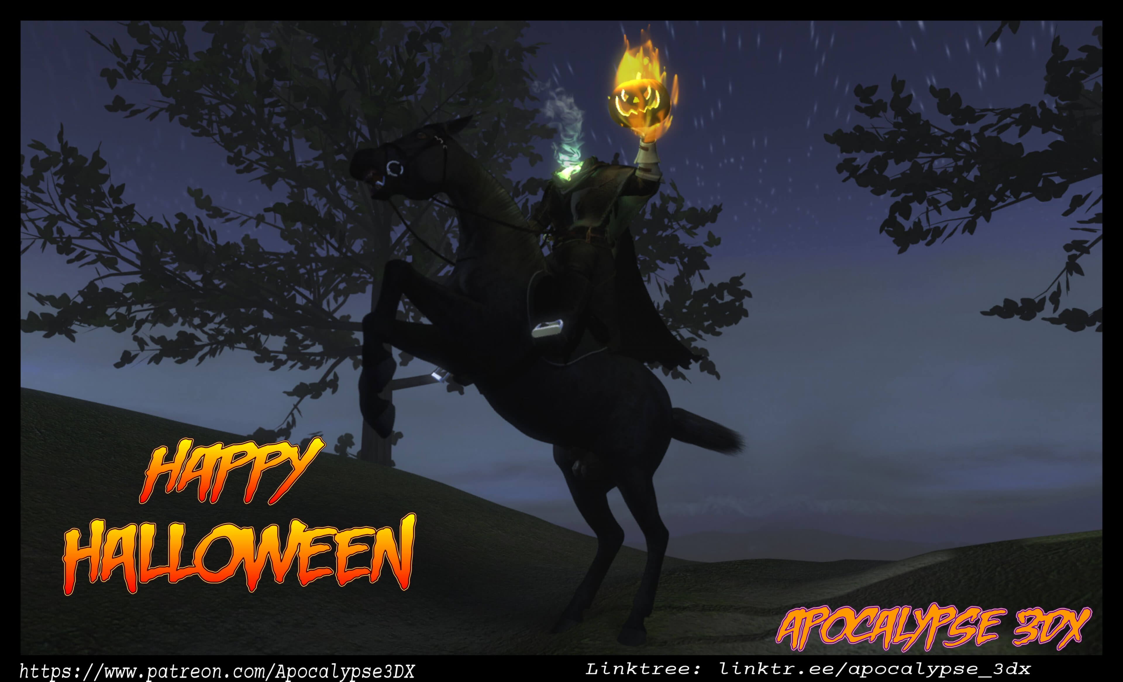 Happy Halloween 3D Render Digital Art by Apocalypse3DX