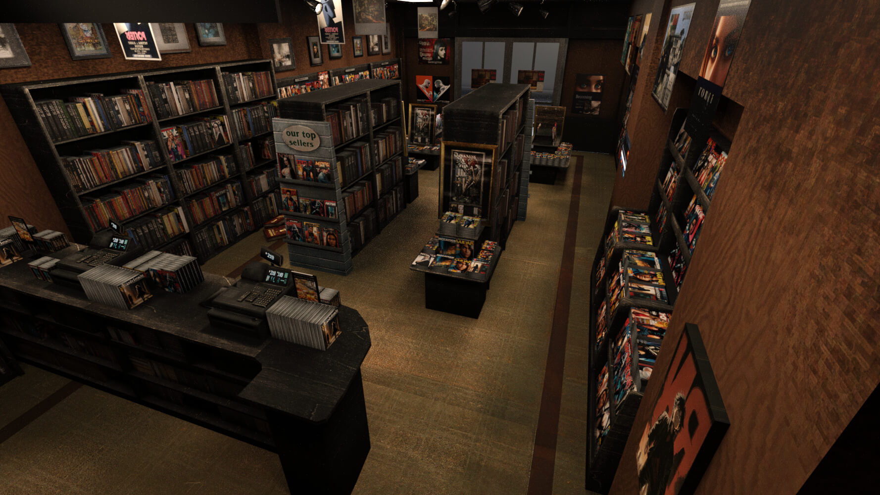 Bestsellers Bookstore Environment for DAZ Studio by Appeal 2 Audacity