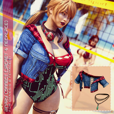 Binary Connect Jacket &amp Necklace for G8F