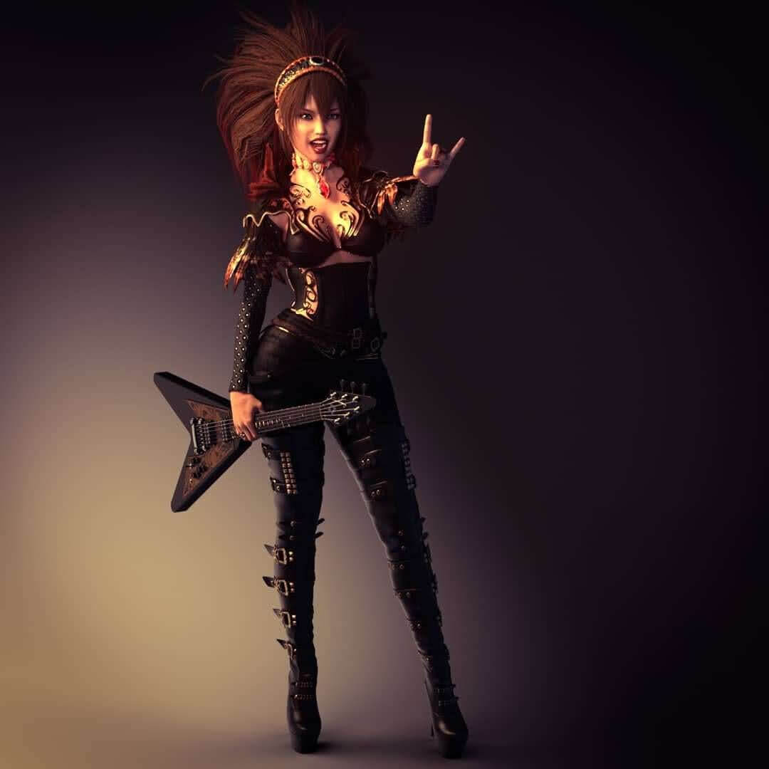 Ready to Rock! 3D Render, Digital Art by Appeal 2 Audacity