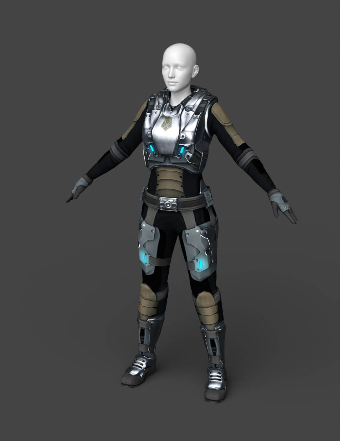 Skeleton Armor for Genesis 8 Female Daz Content by Appeal 2 Audacity