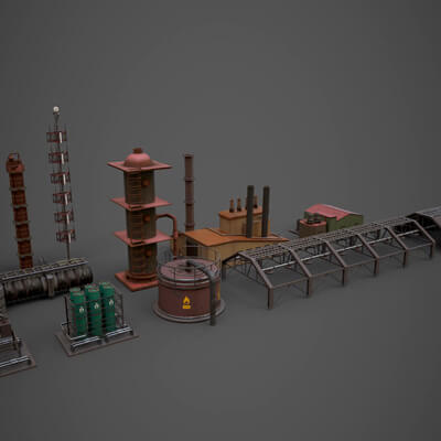 Modular Industrial Asset by ApuArt