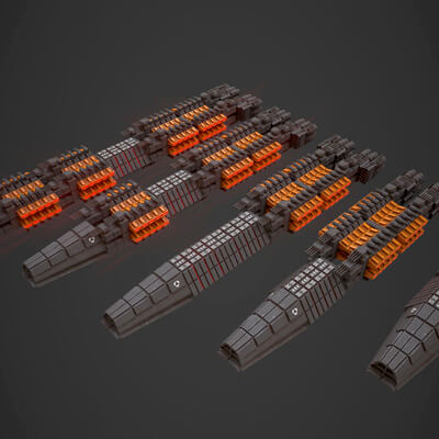 Modular Spaceship Fifteen by ApuArt