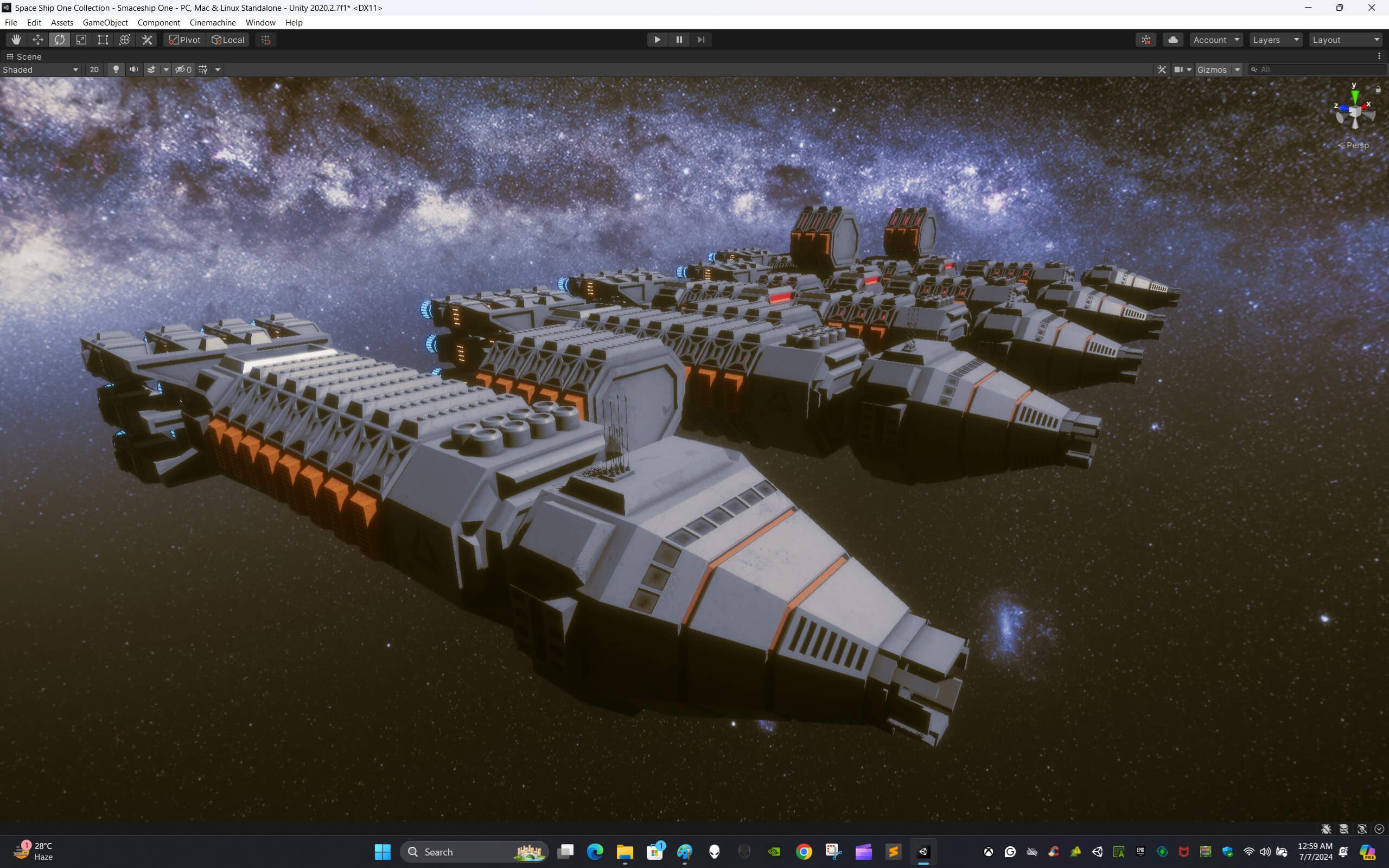 Modular Spaceship One - 3D Model by ApuArt