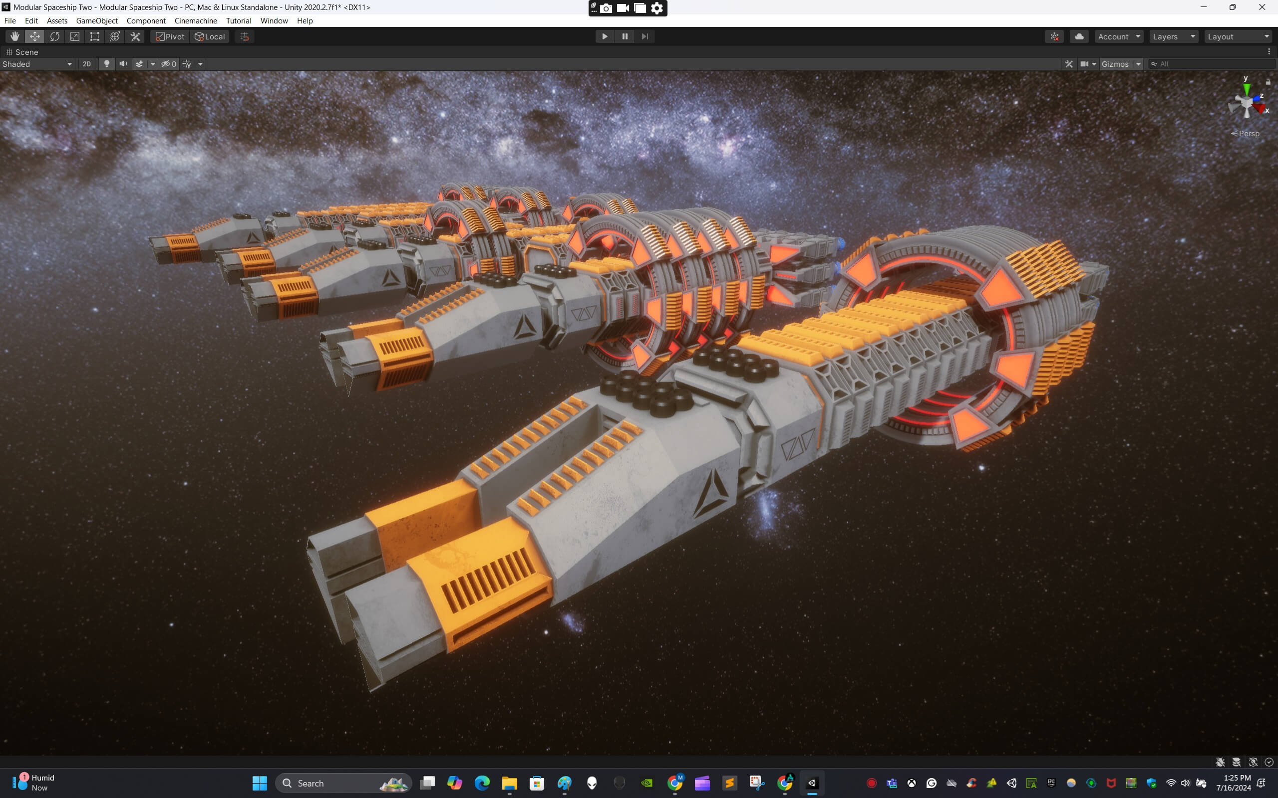 Modular Spaceship Two - 3D Model by ApuArt