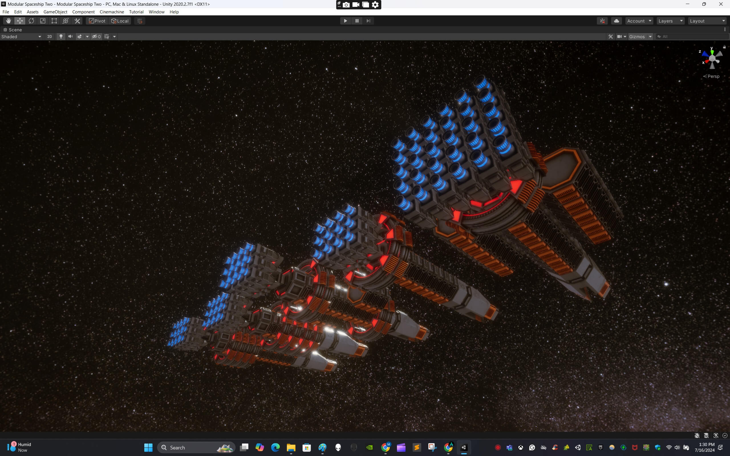 Modular Spaceship Two - 3D Model by ApuArt