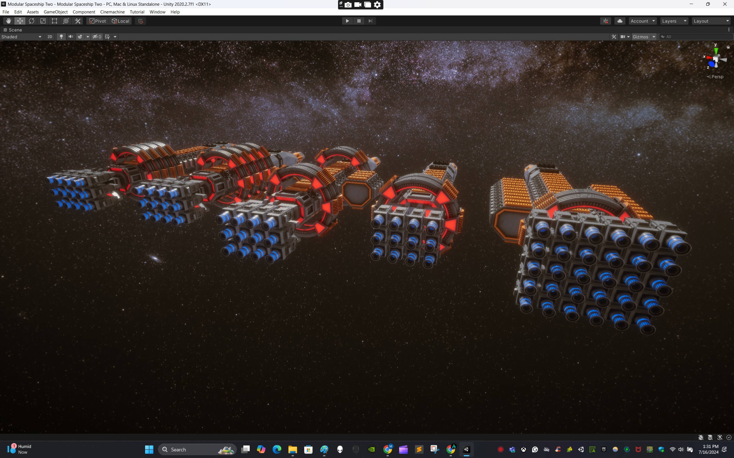 Modular Spaceship Two - 3D Model by ApuArt