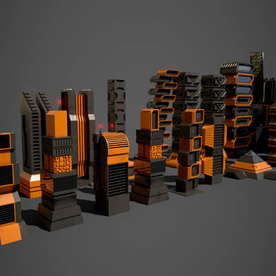 Sci-Fi Buildings Collection