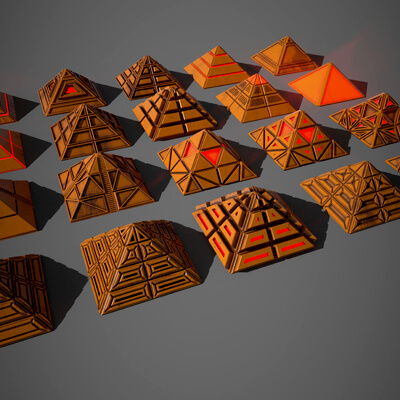 Sci-Fi Pyramid Plastic