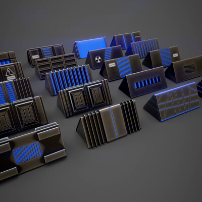 Sci-Fi Triangle Box Metal