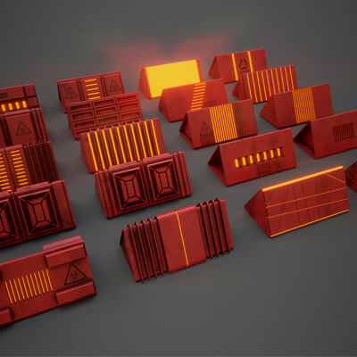 Sci-Fi Triangle Box Plastic