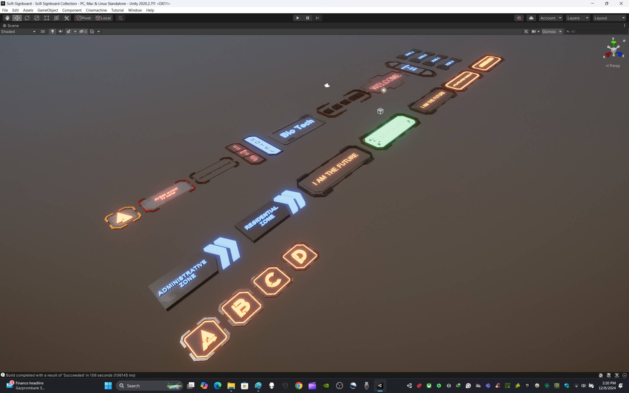 Sci-Fi Signboard Collection 3D Model by ApuArt