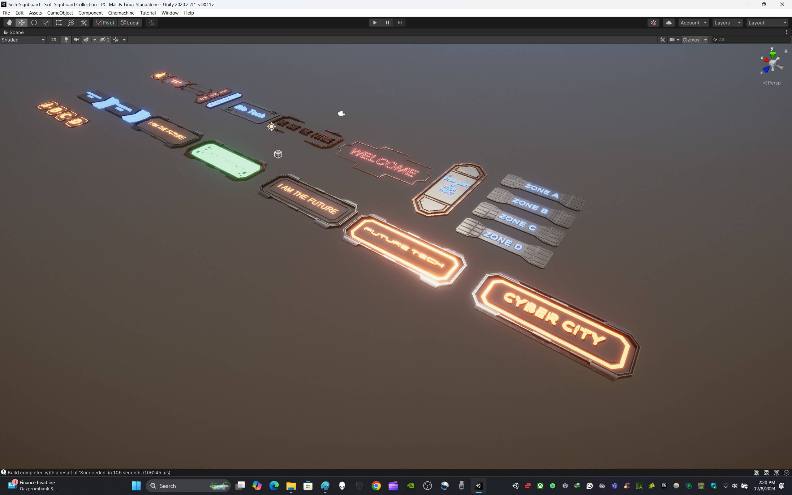 Sci-Fi Signboard Collection 3D Model by ApuArt