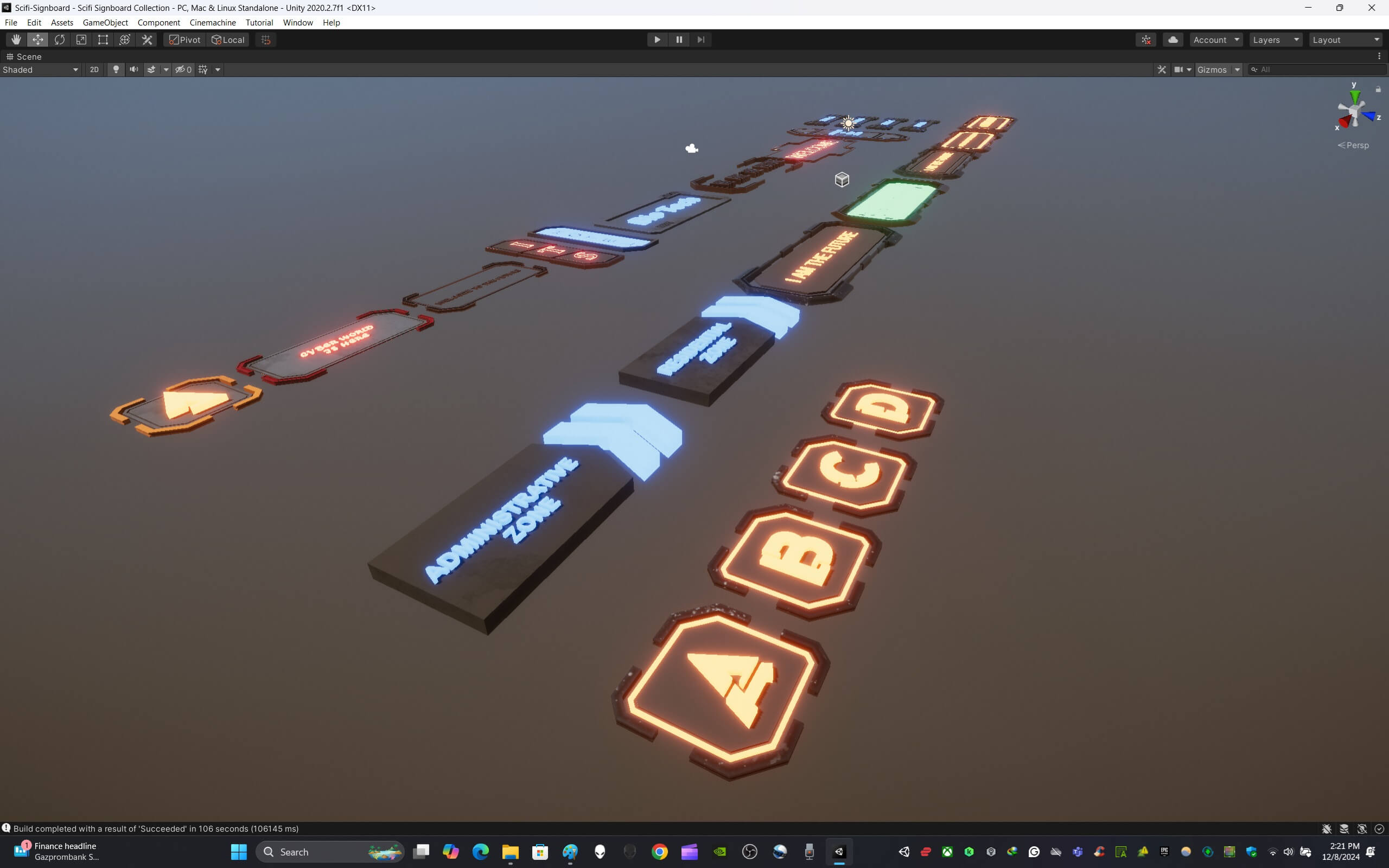 Sci-Fi Signboard Collection 3D Model by ApuArt