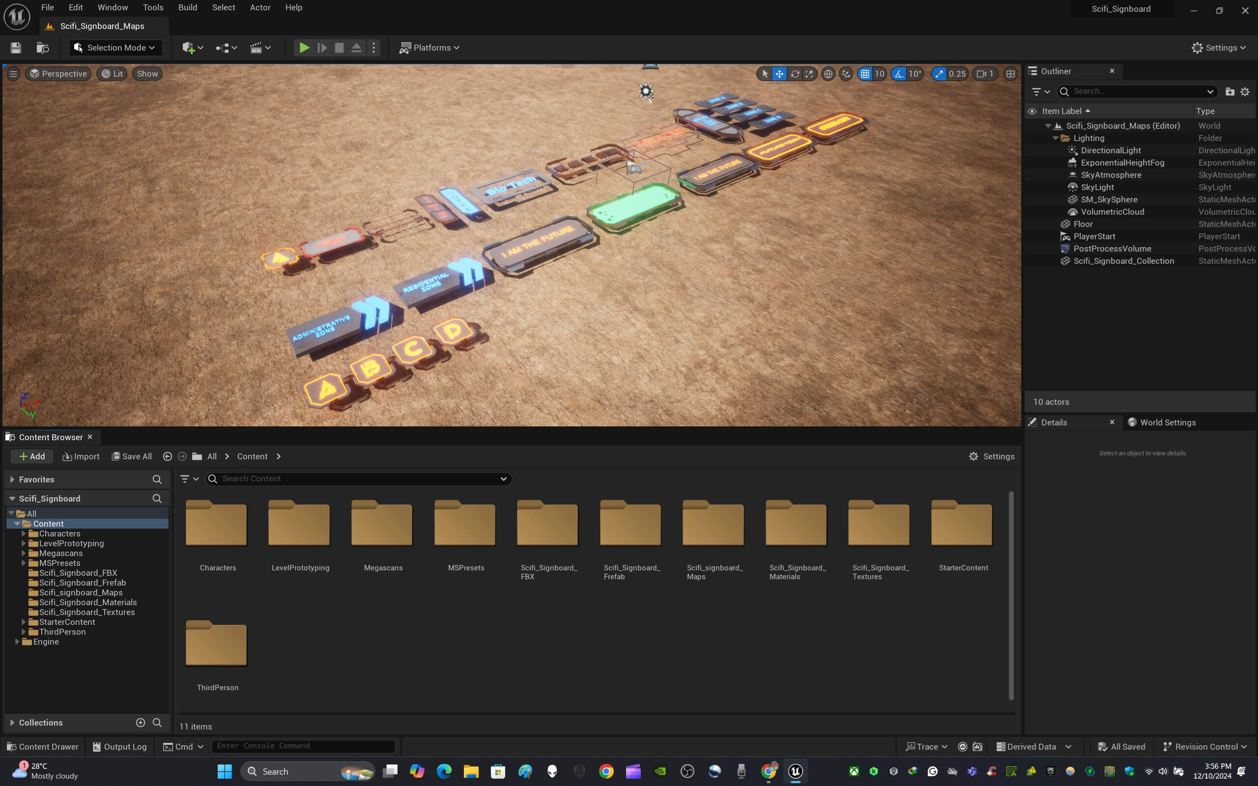 Sci-Fi Signboard Collection 3D Model by ApuArt