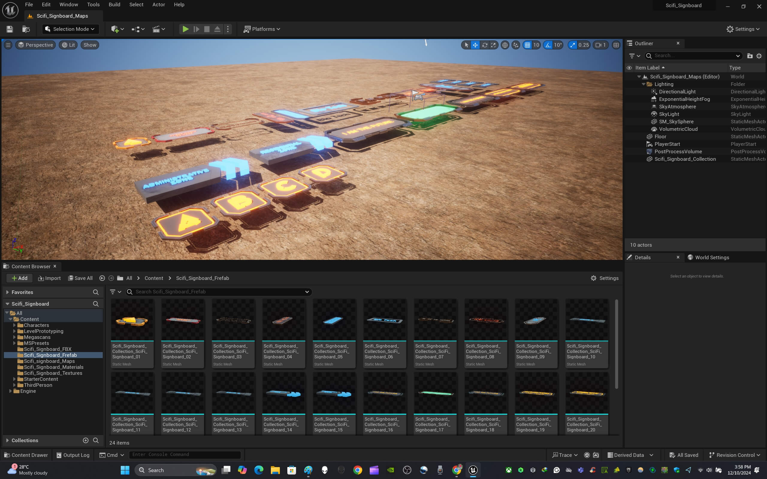 Sci-Fi Signboard Collection 3D Model by ApuArt