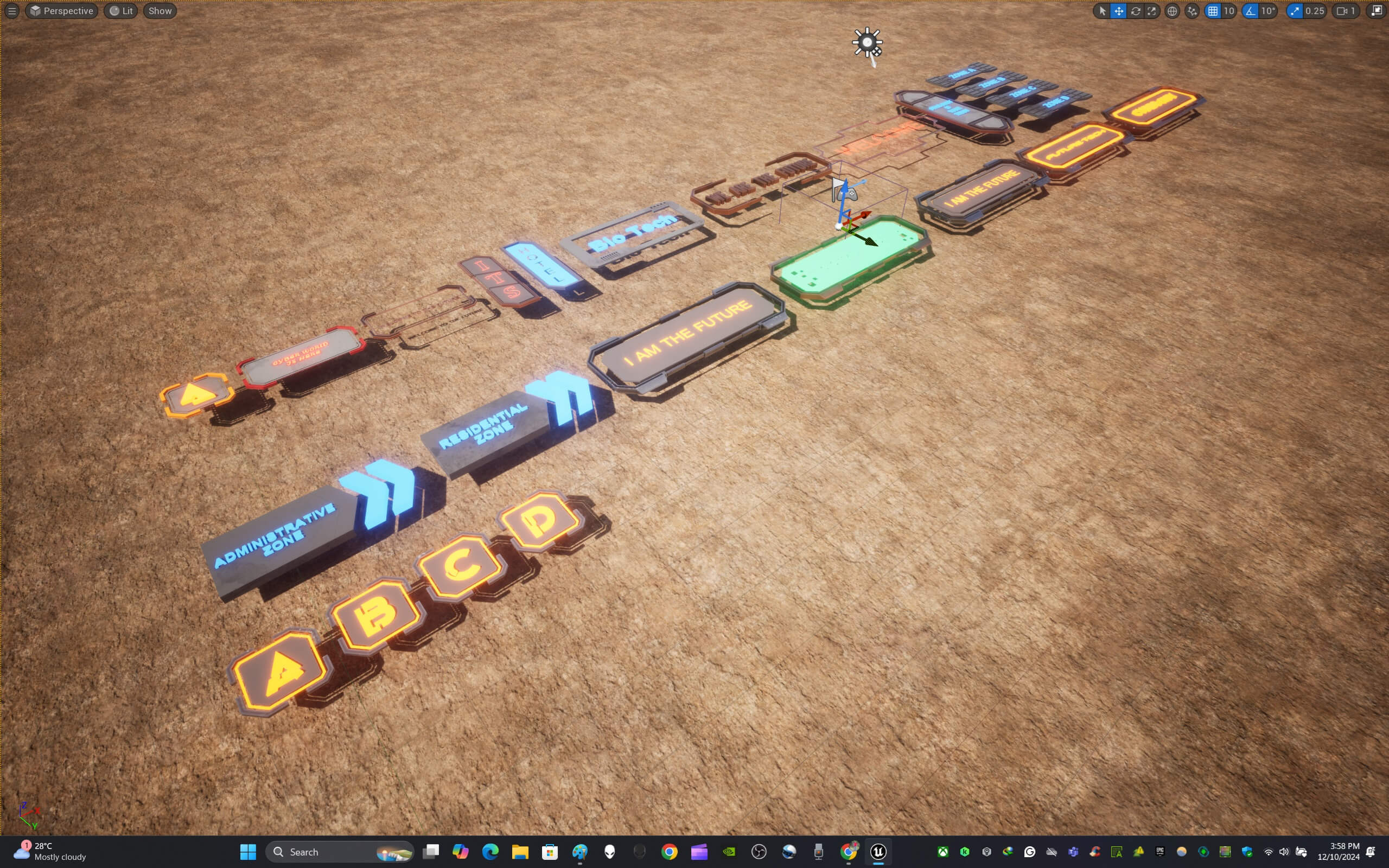 Sci-Fi Signboard Collection 3D Model by ApuArt