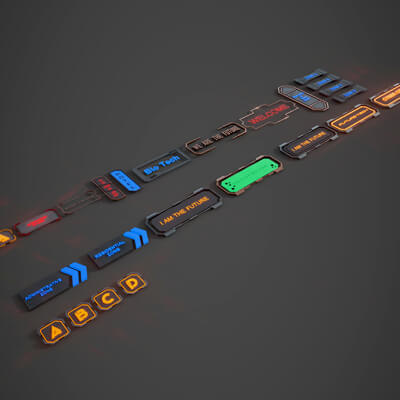 Sci-Fi Signboard Collection