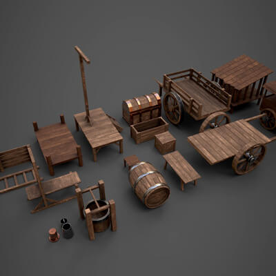 Wood Props Collection One